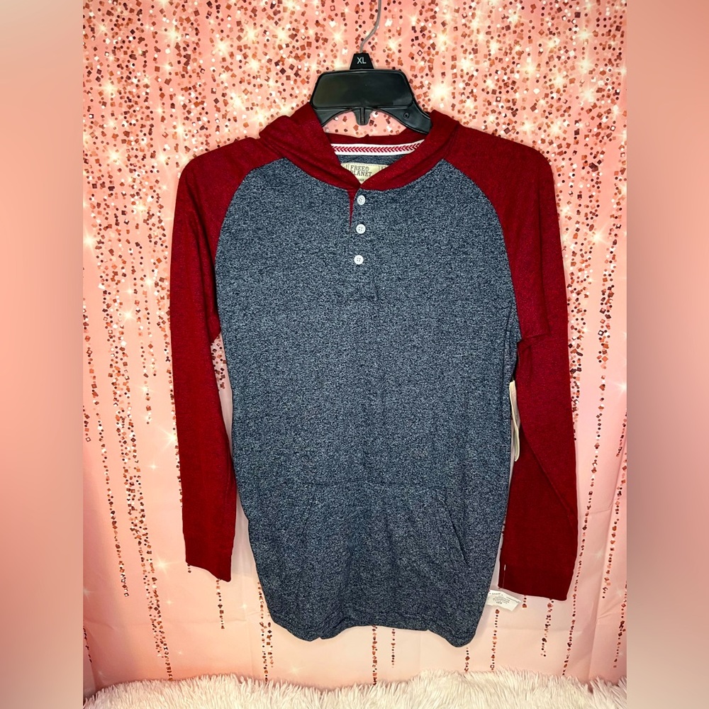 Free Planet Hooded Long Sleeved T-Shirt